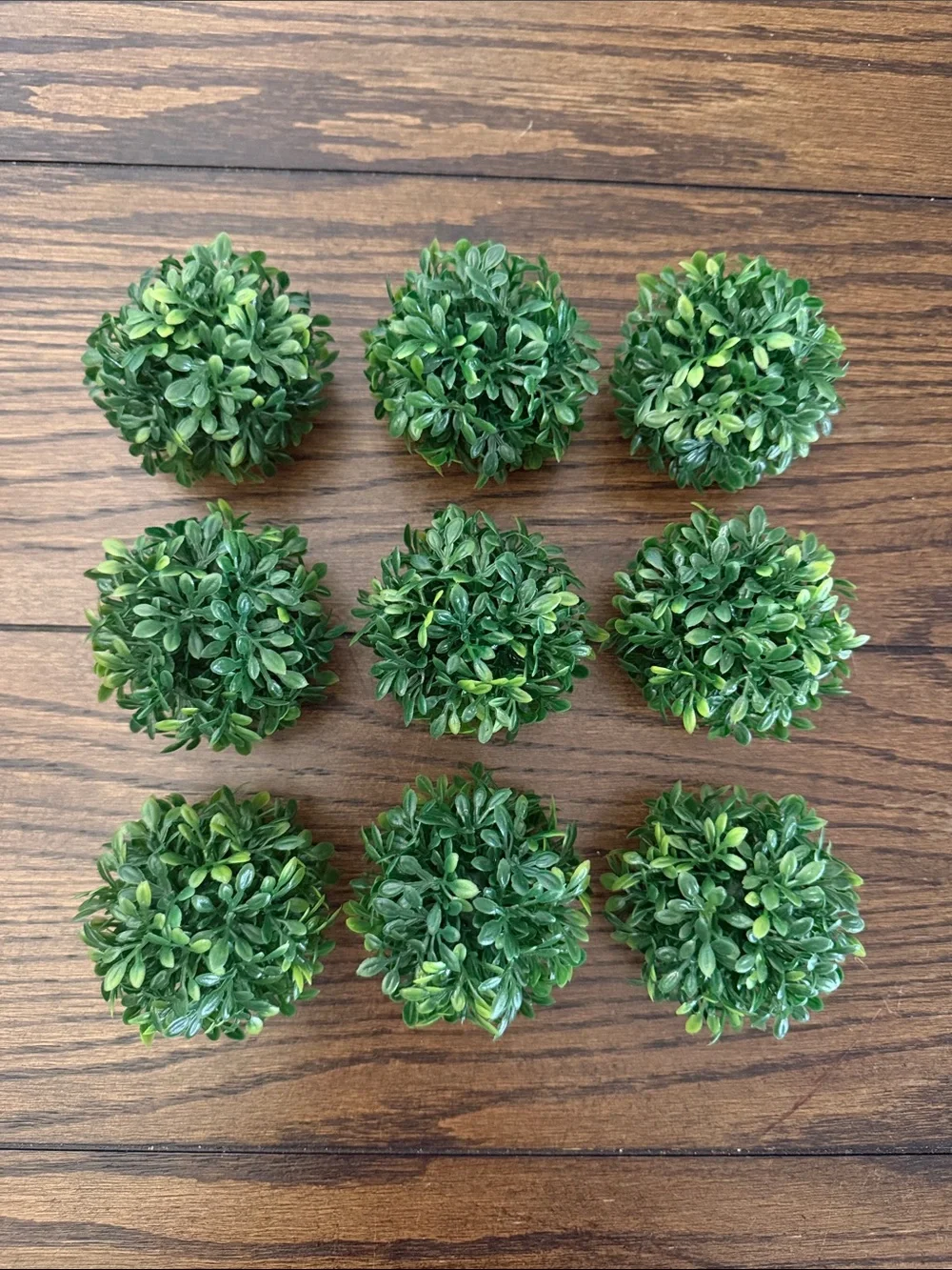 Artificial Boxwood Mini Topiary Balls - Green -